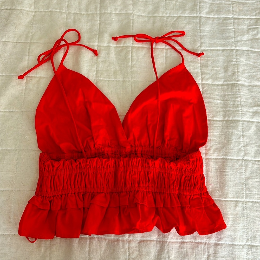 Sim & Sam Red Summer Top - Picture 5 of 6